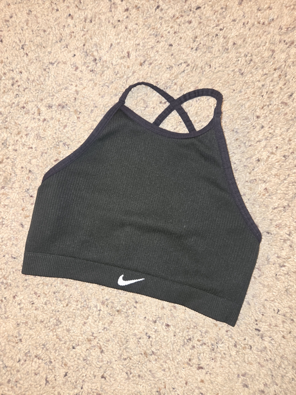 Nike Black Cropped Sports Bra